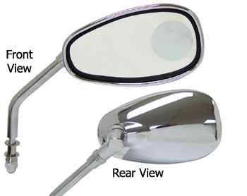 V-FACTOR MIRRORS WITH INSET MAGNIFIER LENS FOR ALL MODELS Part #: 47090